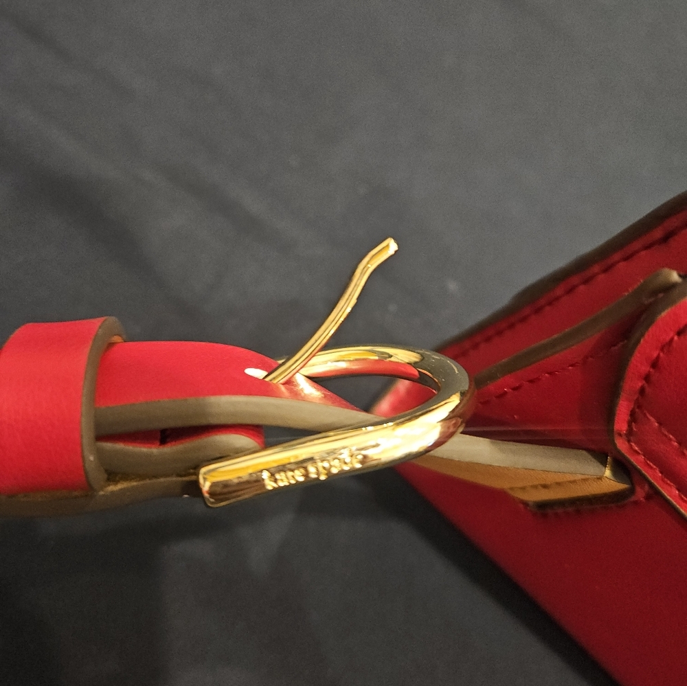 Brand New Kate Spade Red Belt Bag In S / M - Made With Genuine Leather. - Picture 8 of 9